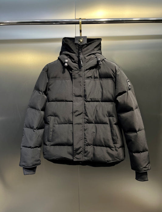 Canada Goose Mac Millan Black, Black Logo High Quality