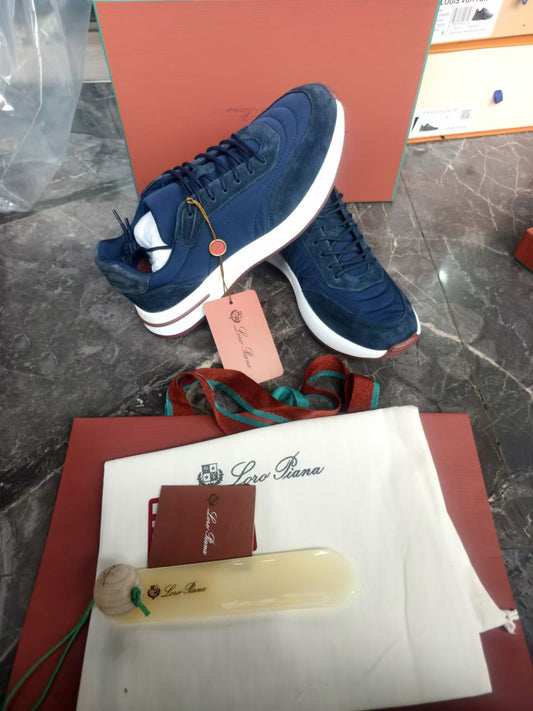 Loro piana weekend walk sneakers blauw