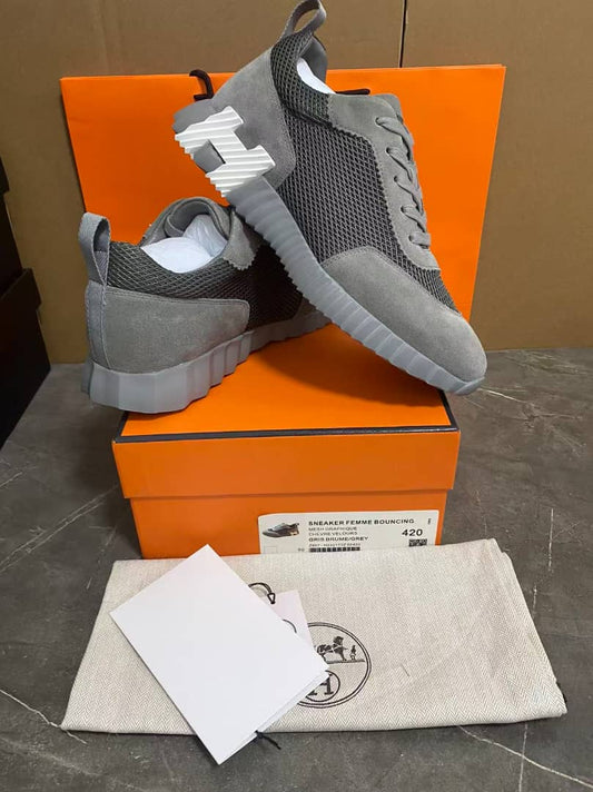 Hermes bouncing sneakers grijs